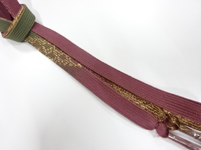 未使用品　正絹　手組帯締め